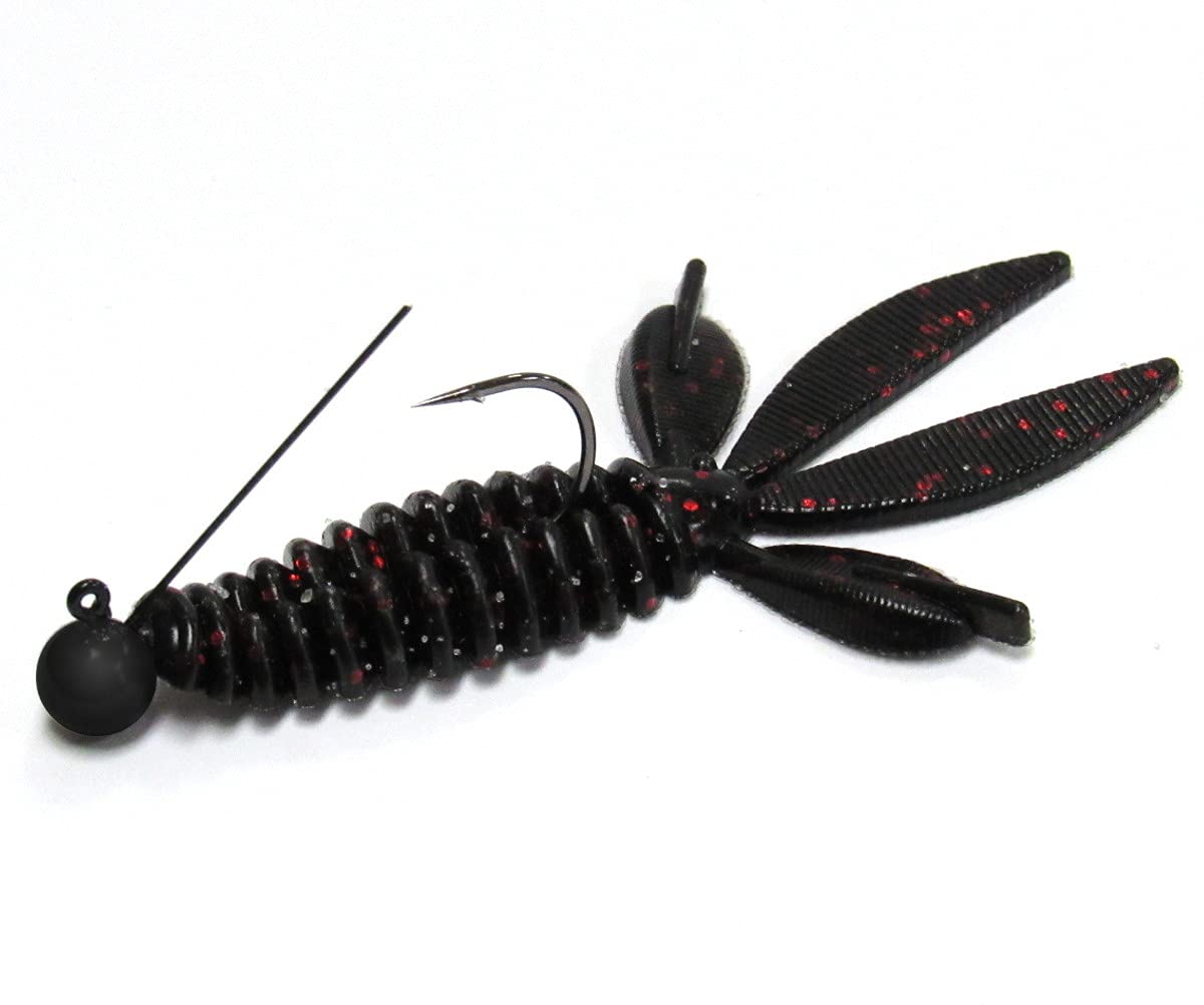 Jighead rigged with soft plastic trailer for swim jig or ned rig