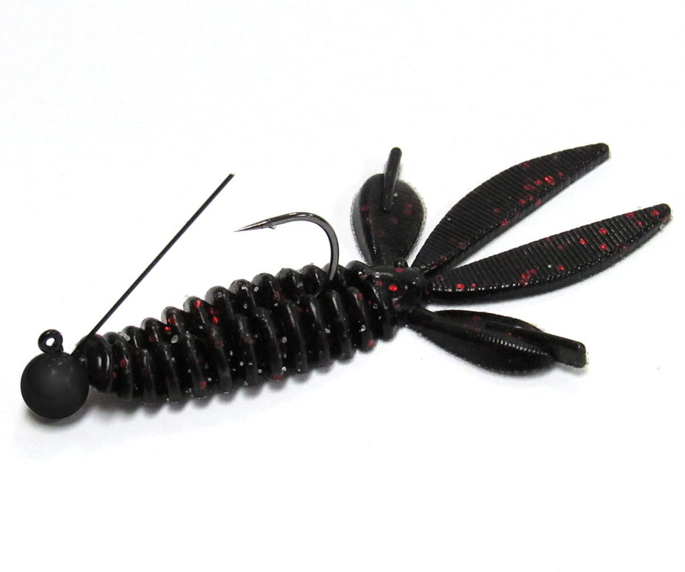 Jighead rigged with soft plastic trailer for swim jig or ned rig