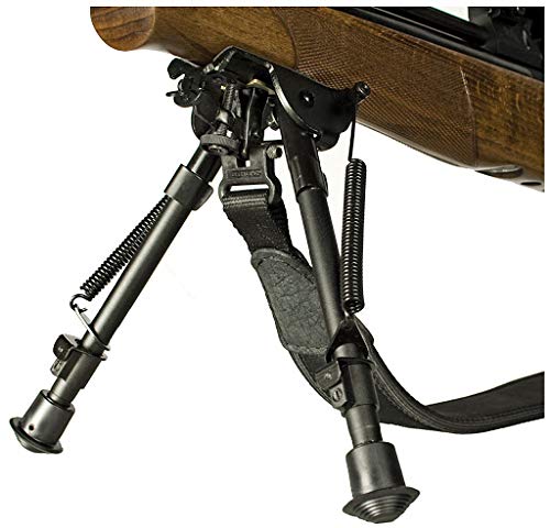 Harris Engineering S-BR hinged base bipod with 6-9 inch height enables versatile aiming