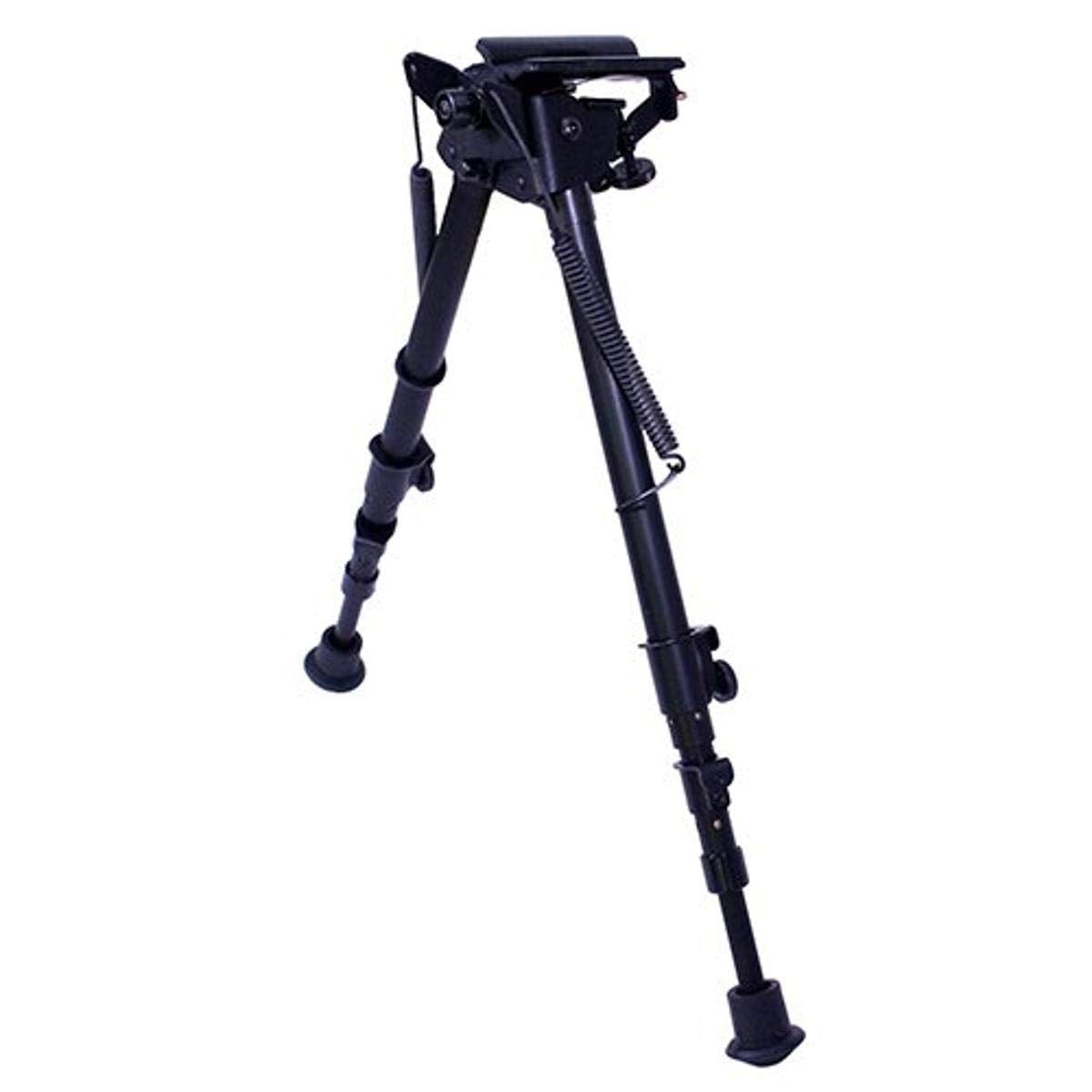 Harris Engineering S25C hinged base bipod in black offers stable field shooting support