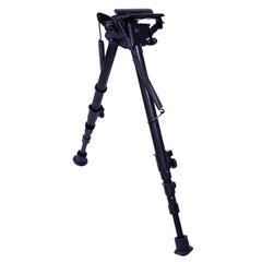 Harris Engineering S25C hinged base bipod in black offers stable field shooting support