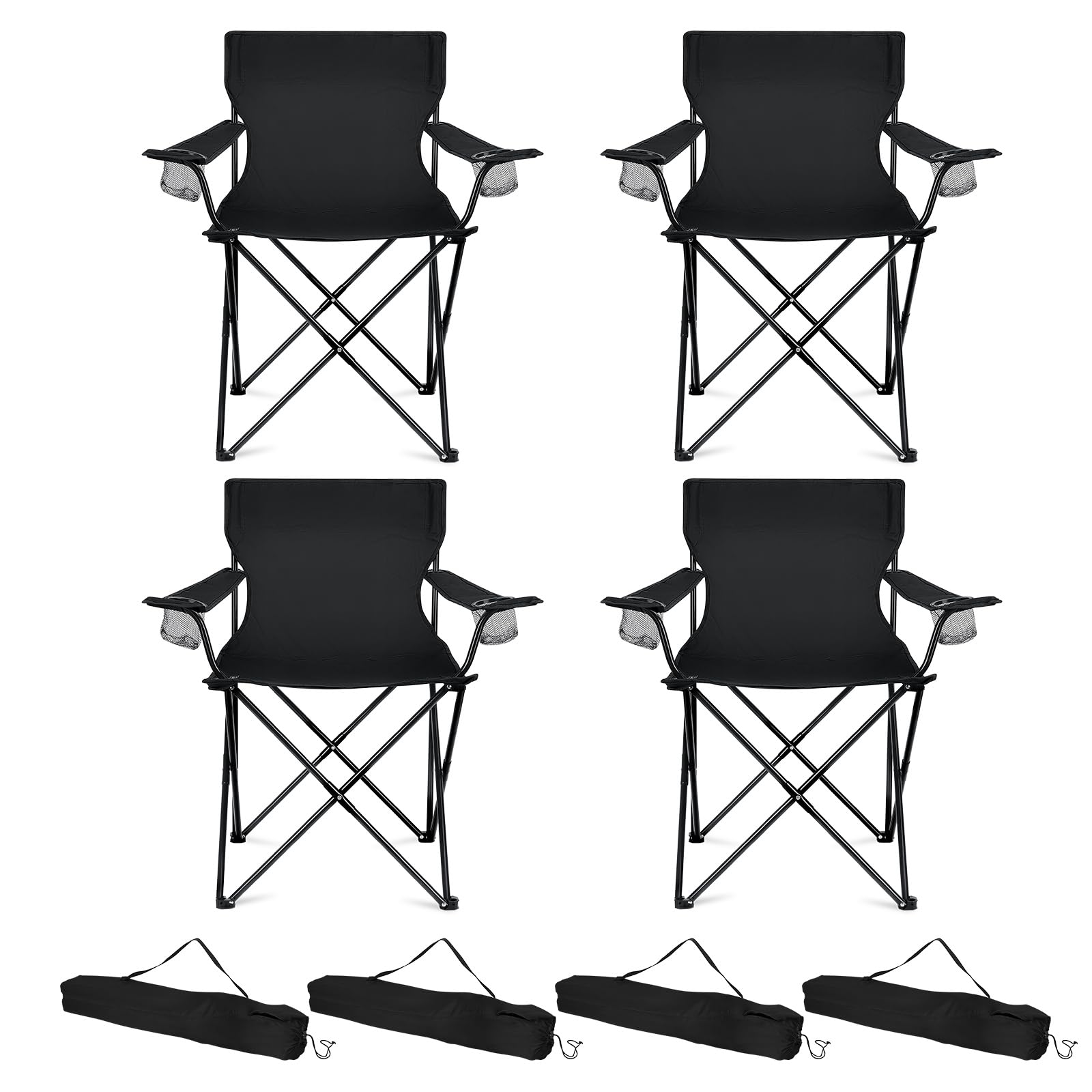 HaSteeL camping chair with oversized seat delivers roomy comfort for outdoor lounging.