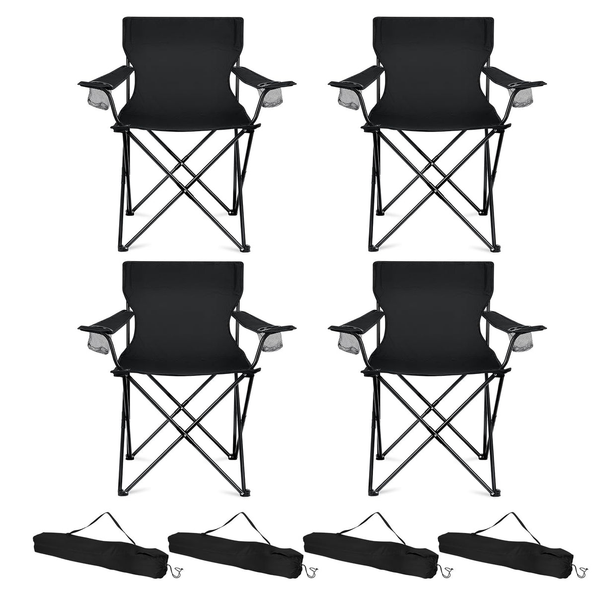 HaSteeL camping chair with oversized seat delivers roomy comfort for outdoor lounging.