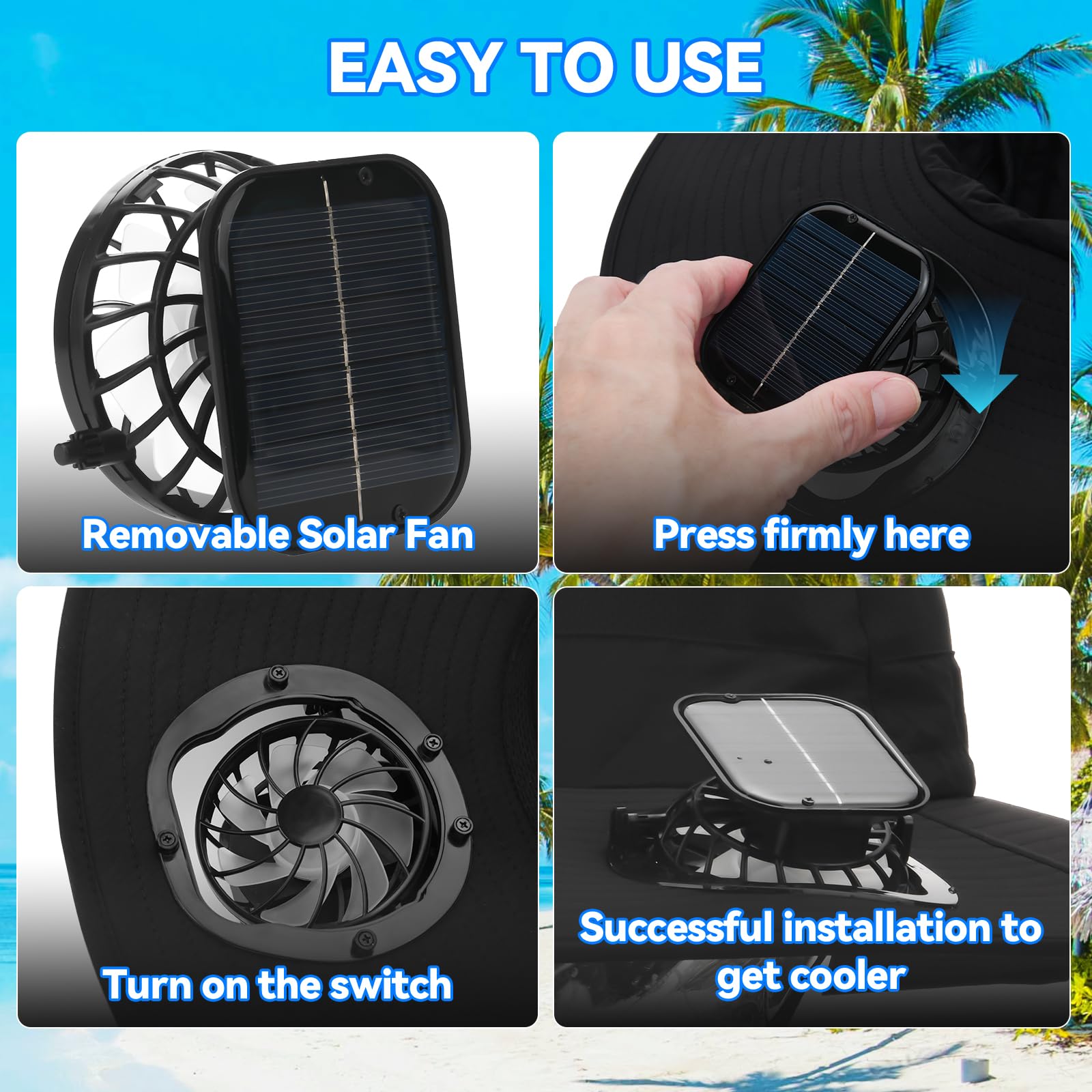 Three wind-speed settings on the fan control