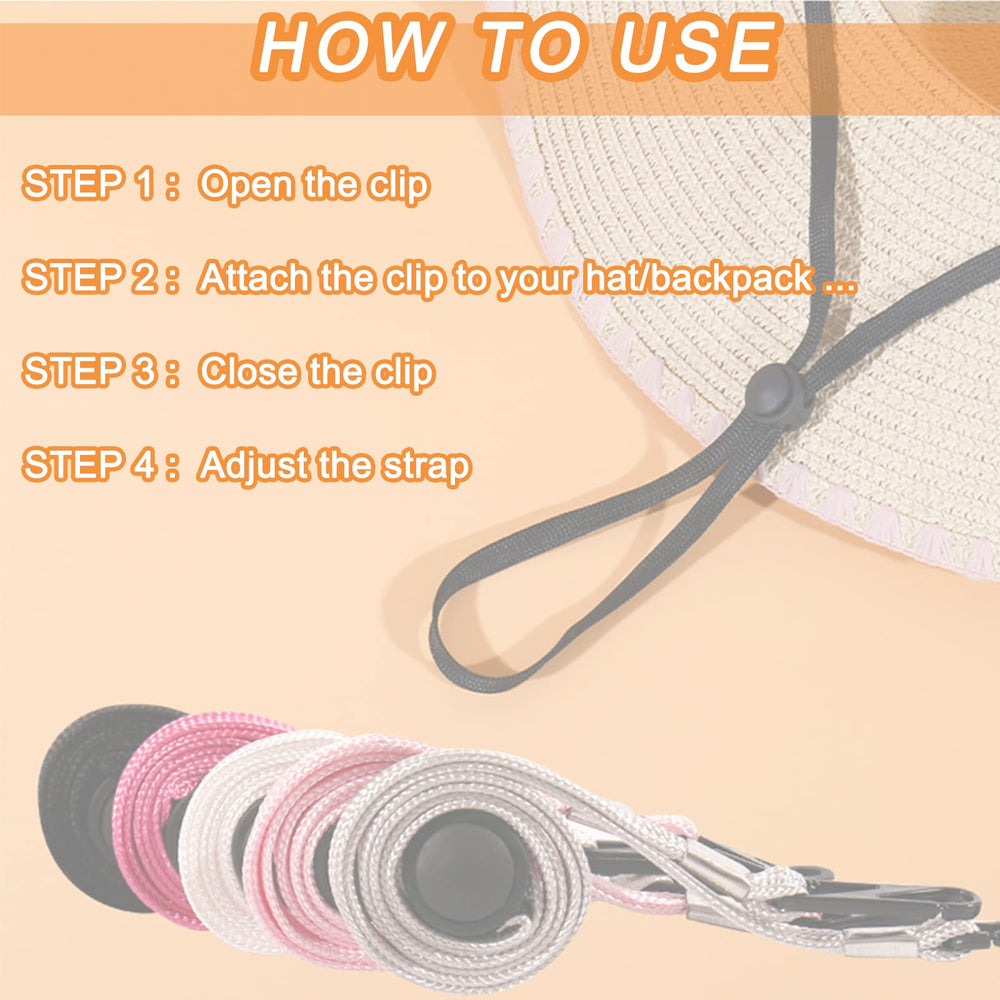Chin cord clips used for travel and outdoor sports as a lanyard