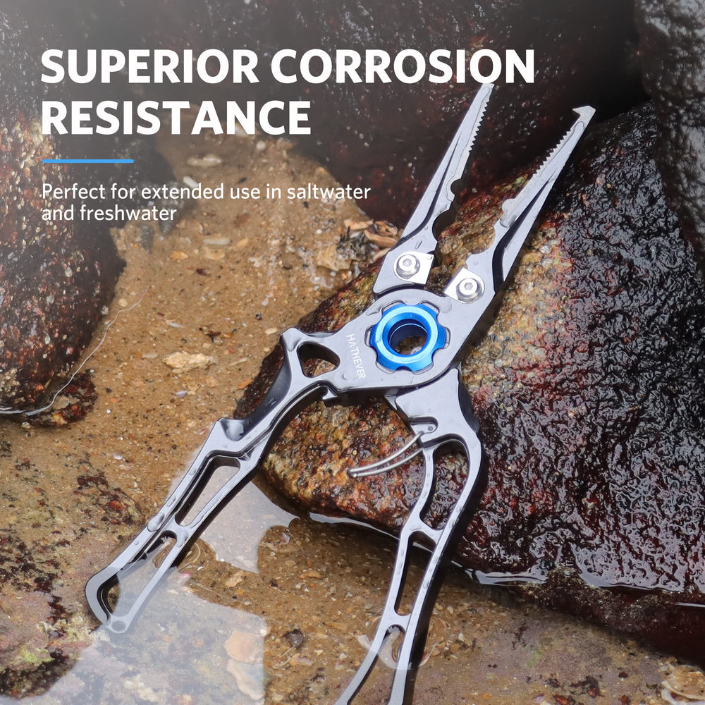 Saltwater resistant aircraft-grade aluminum body of Hathever pliers