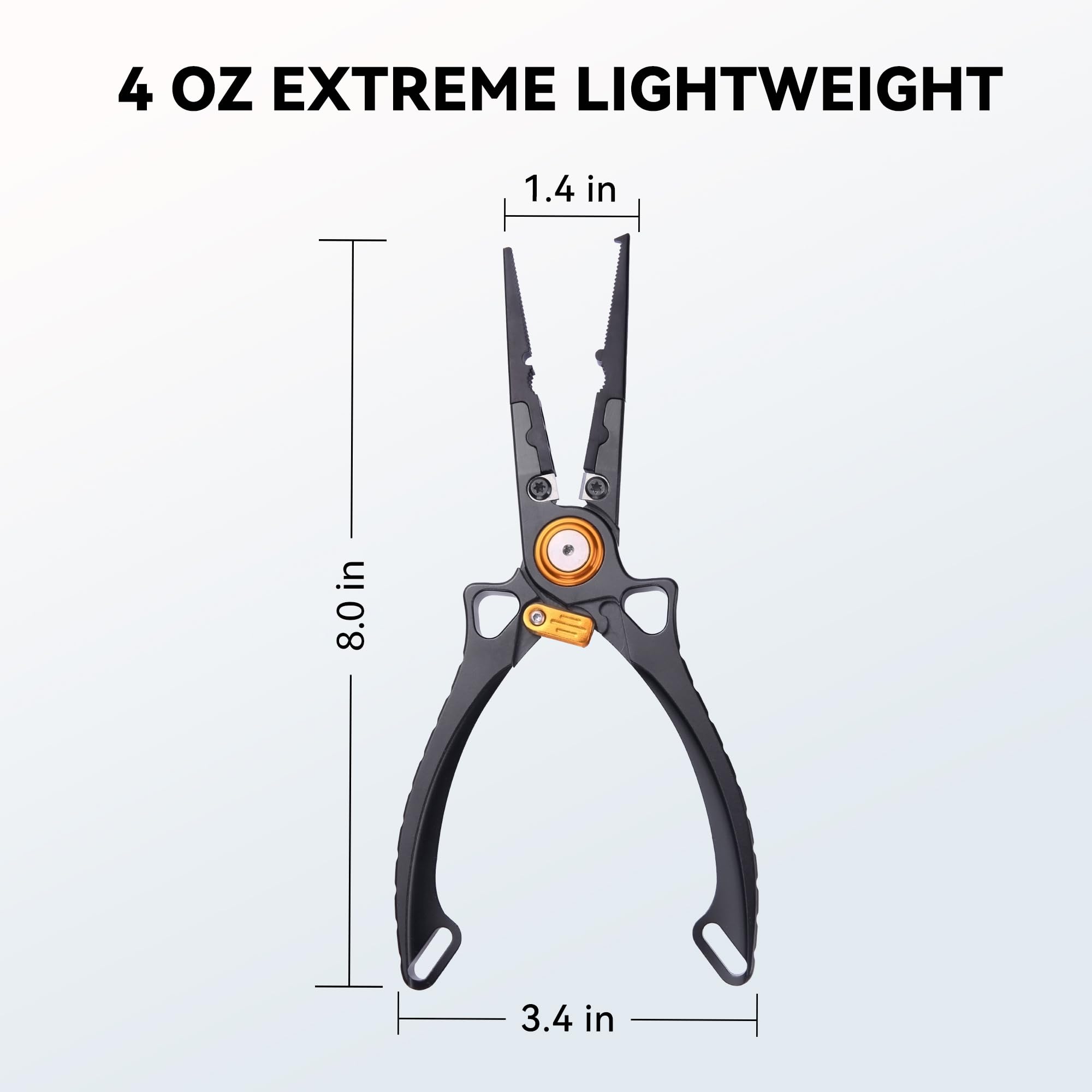 Ergonomic CNC-machined handle with finger grooves on Hathever pliers
