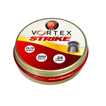Hatsan Vortex Strike Pellets 25-pack close-up illustrating finish and consistency