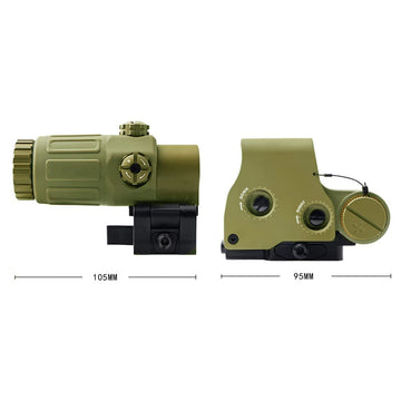 HATSEN 20mm rail compatibility fits standard setups for versatile mounting