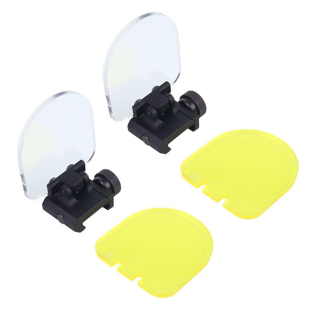 HATSEN foldable sight shield attached to a 20mm rail showing flexible protection for optics