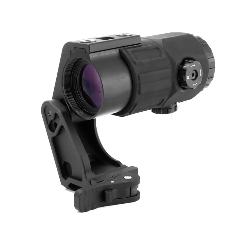 HATSEN G45 5X magnifier front view with low-profile mount for rapid target focus.