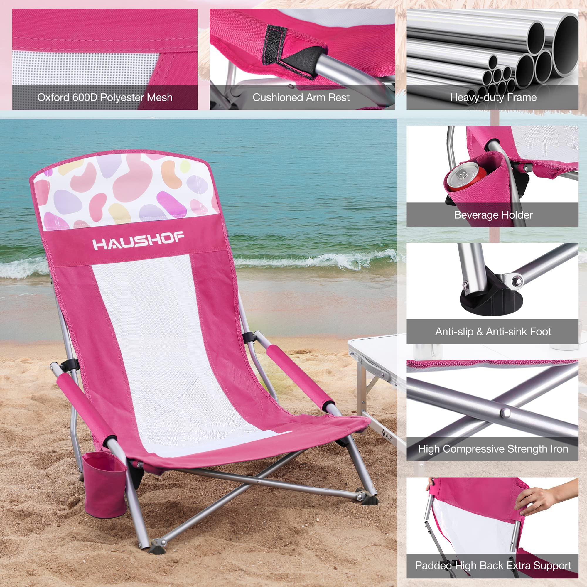 HAUSHOF padded armrests boost comfort during long outdoor sessions