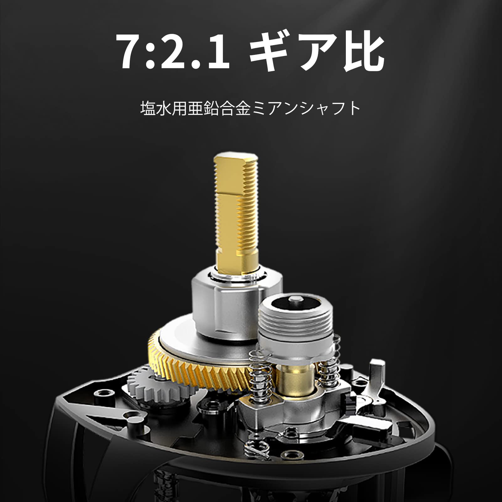 7.2:1 gear ratio with 4+1 ball bearings