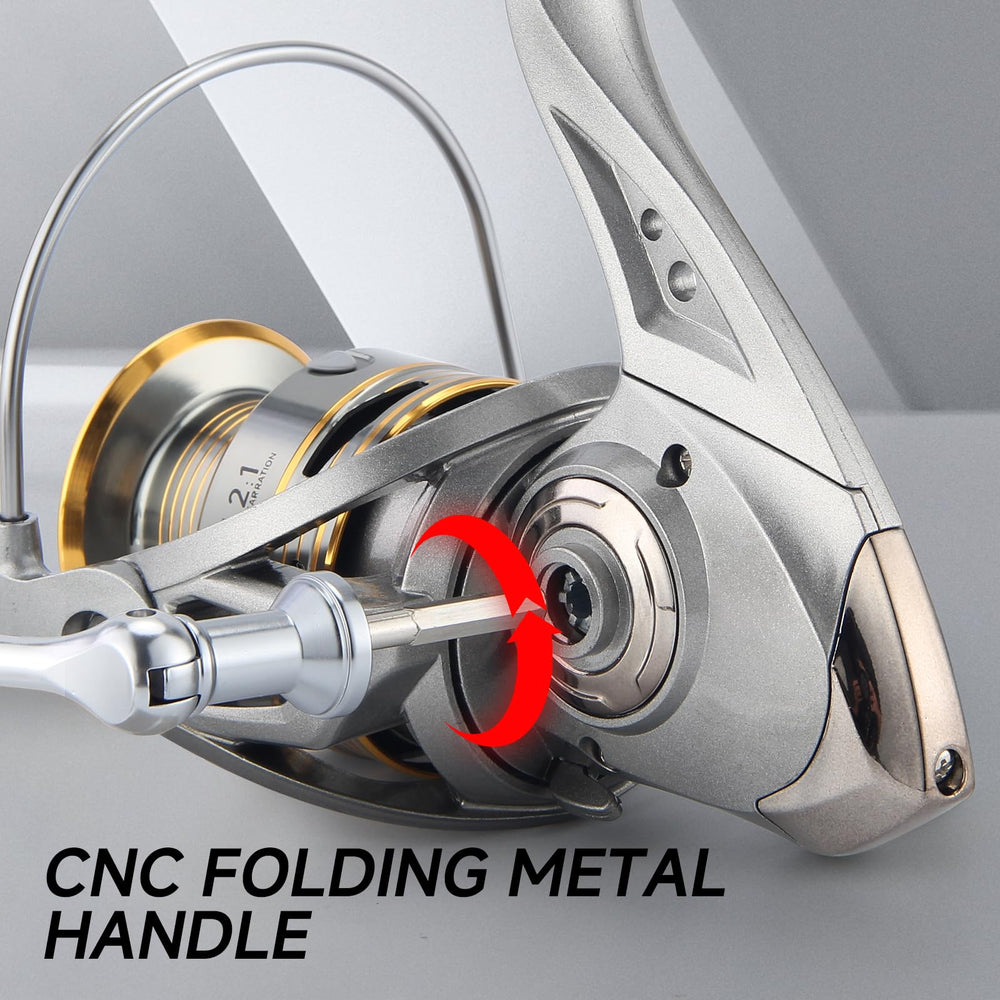 HAUT TON Spinning Reel 14000—high-capacity spool for extended runs.