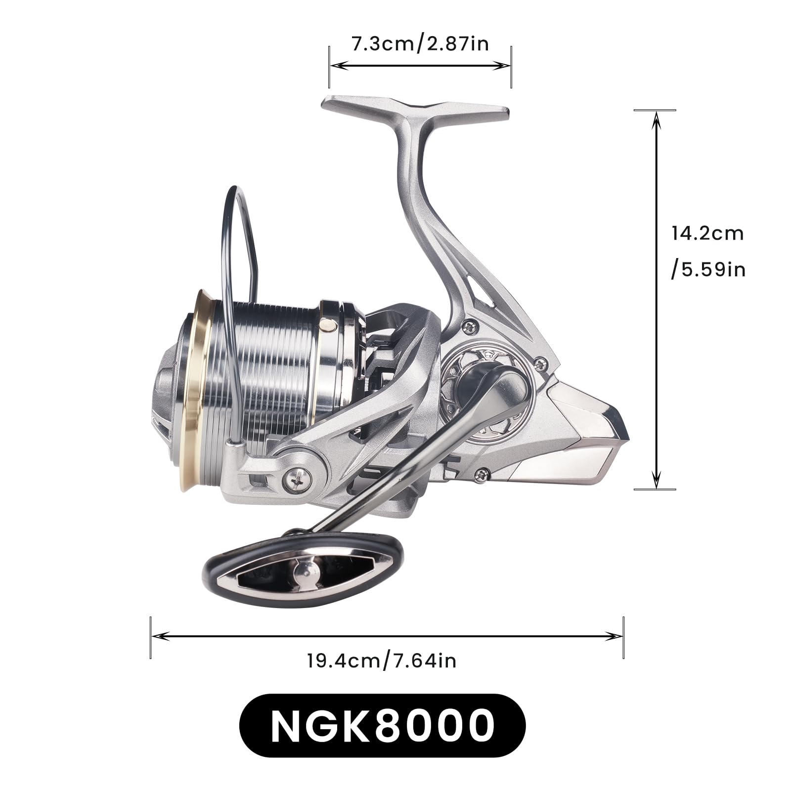 HAUT TON Spinning Reel gear system demonstrates durable gear design for long casts.