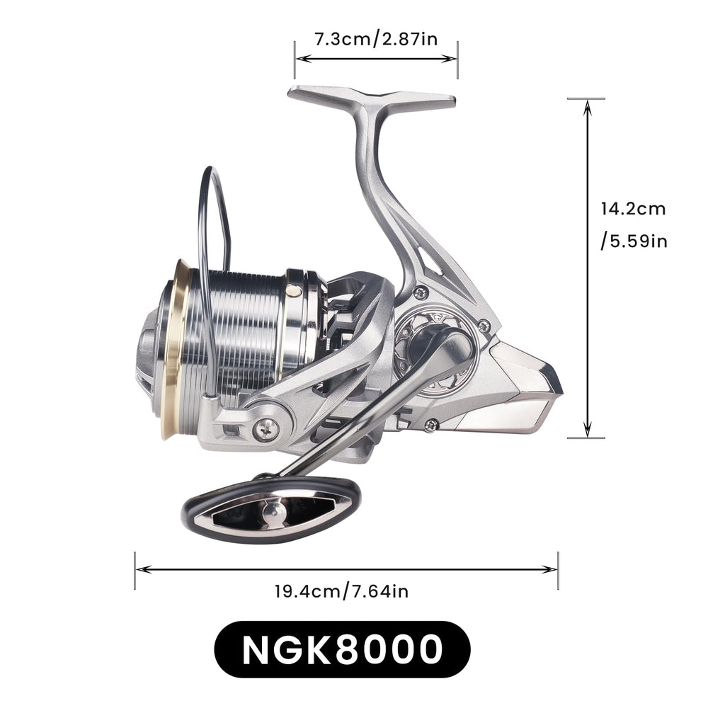 HAUT TON Spinning Reel gear system demonstrates durable gear design for long casts.
