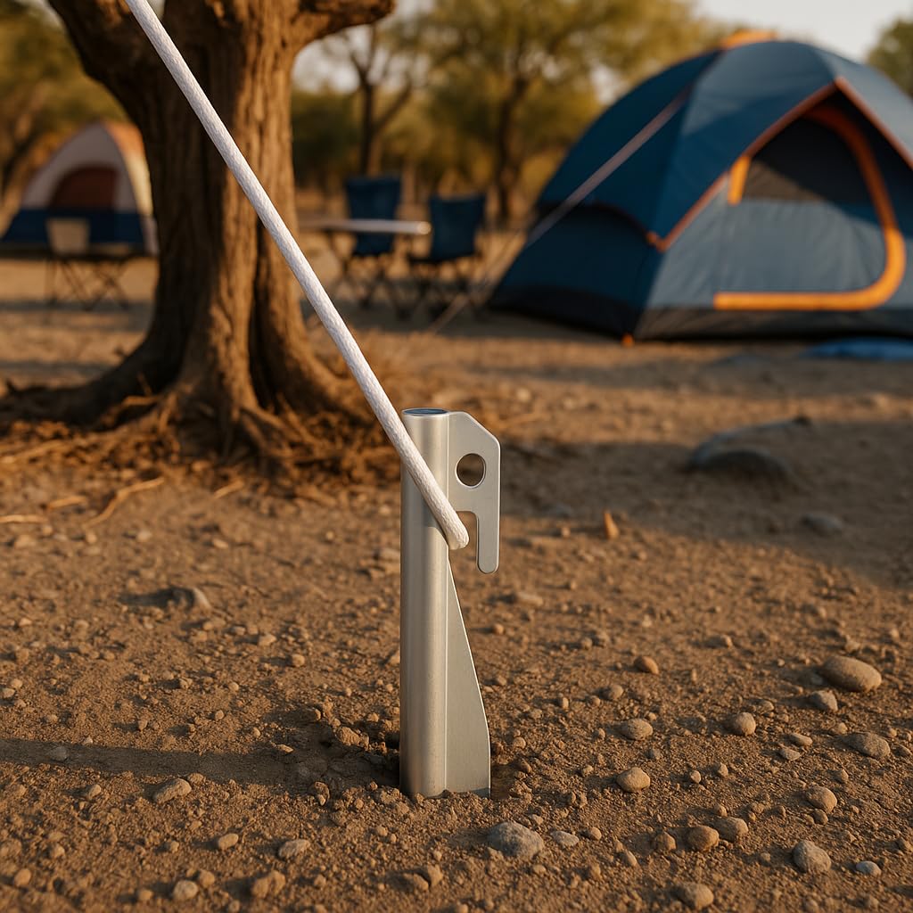 Haute Decor anchor stake 6-pack offers reliable support for lawn decor.