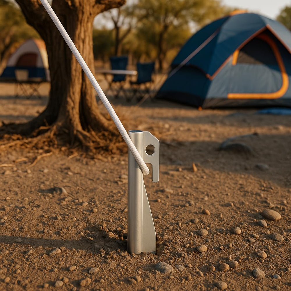 Haute Decor anchor stake 6-pack offers reliable support for lawn decor.