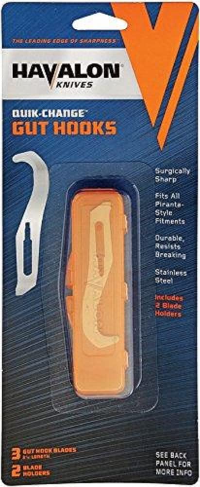 Replacement gut hook blades for Havalon Piranta GHC-3