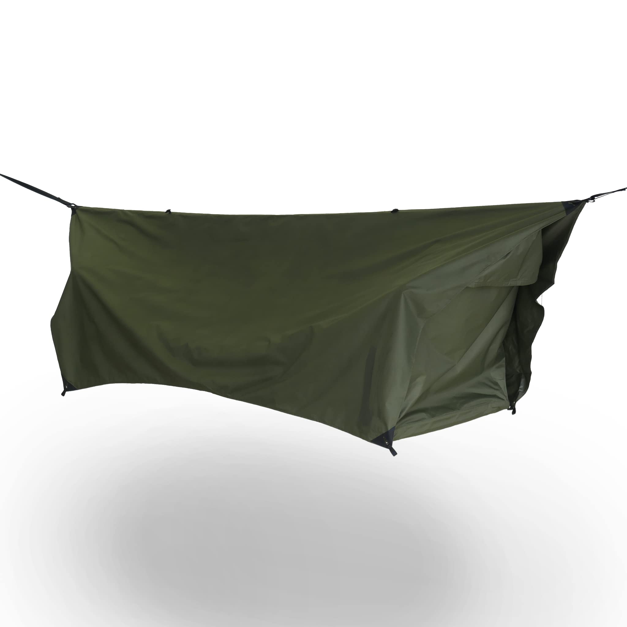 Haven Safari lay-flat hammock setup demonstrates spacious comfort for a restful outdoor night.