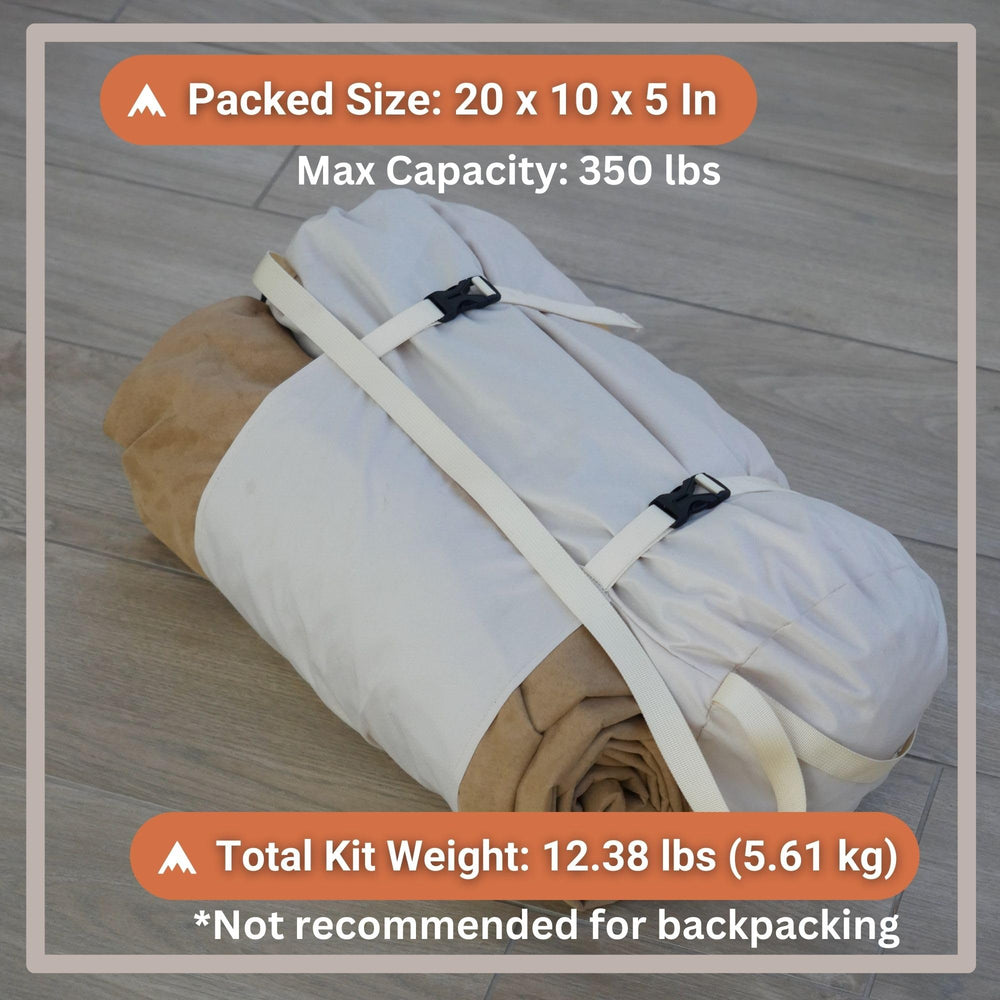 Haven Safari 12ft-tree-straps enable quick, secure setup between trees.