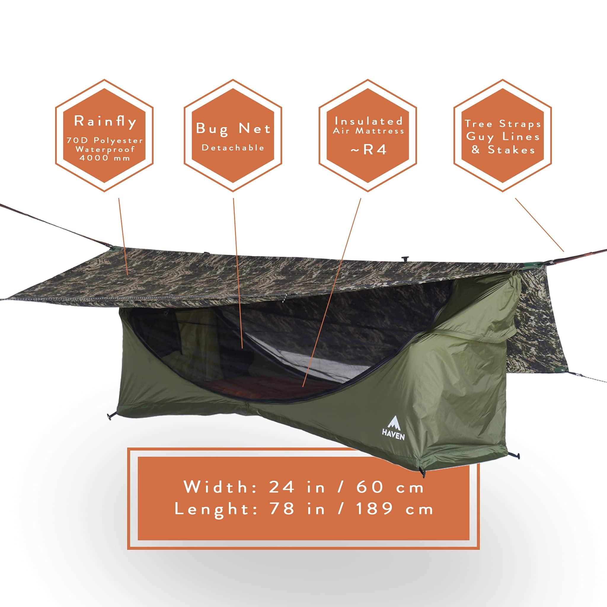 Haven Tents Haven Tent Complete Sleep System ready for the trail.
