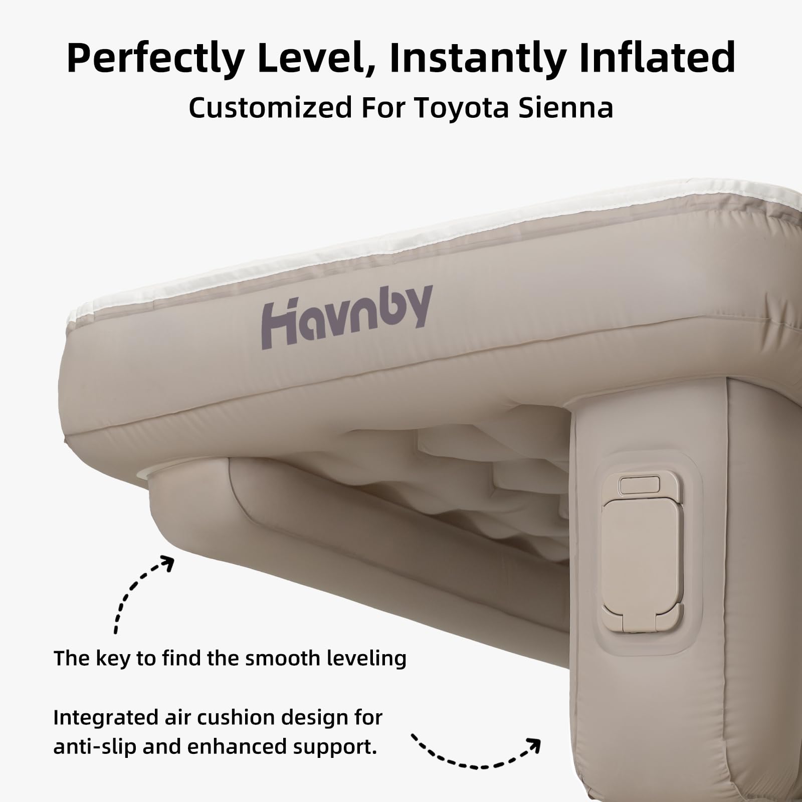 Havnby air foam structure detail showing cushion and air layer.