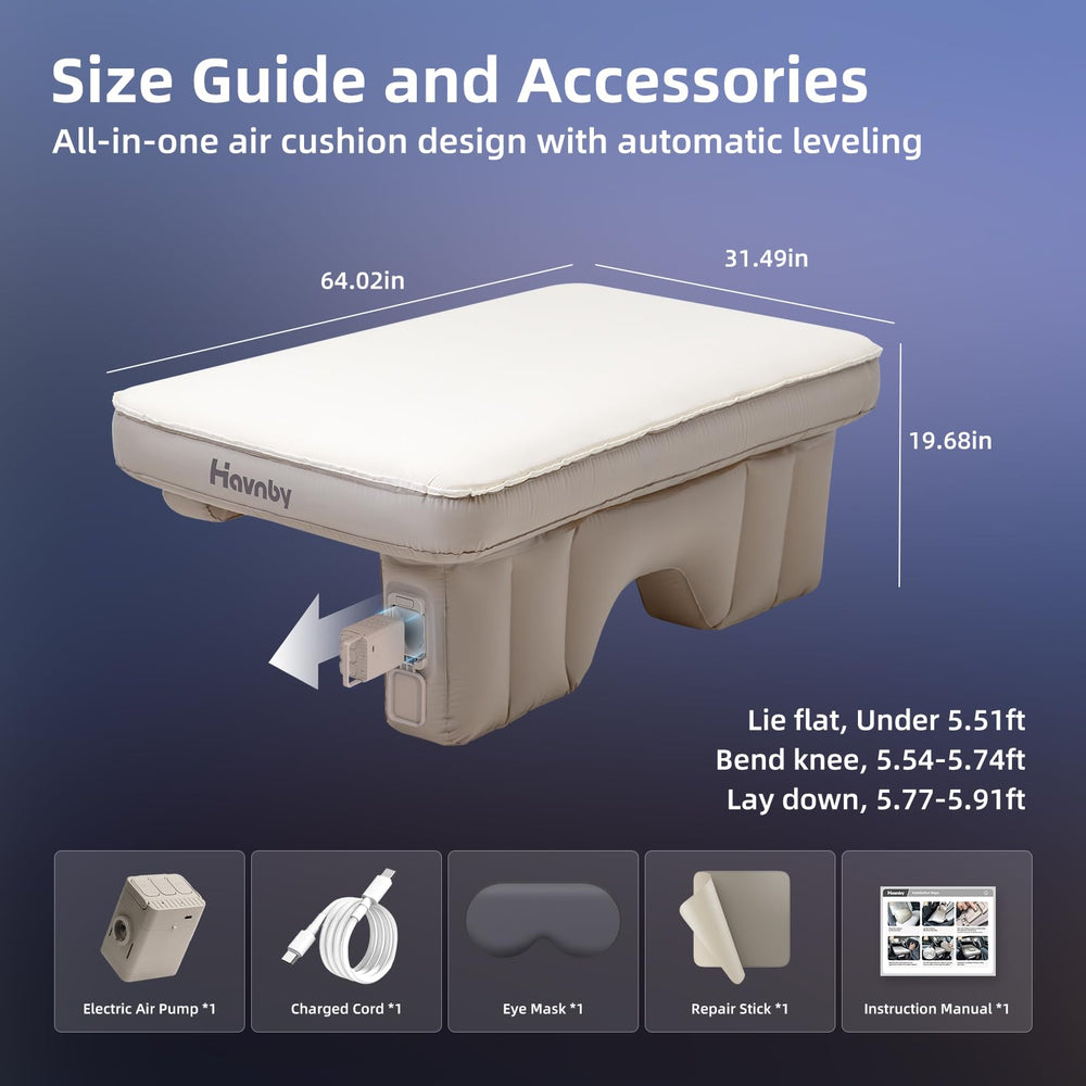 Havnby Truck Mattress backseat fit demonstrates broad pickup compatibility
