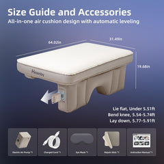 Havnby Truck Mattress backseat fit demonstrates broad pickup compatibility