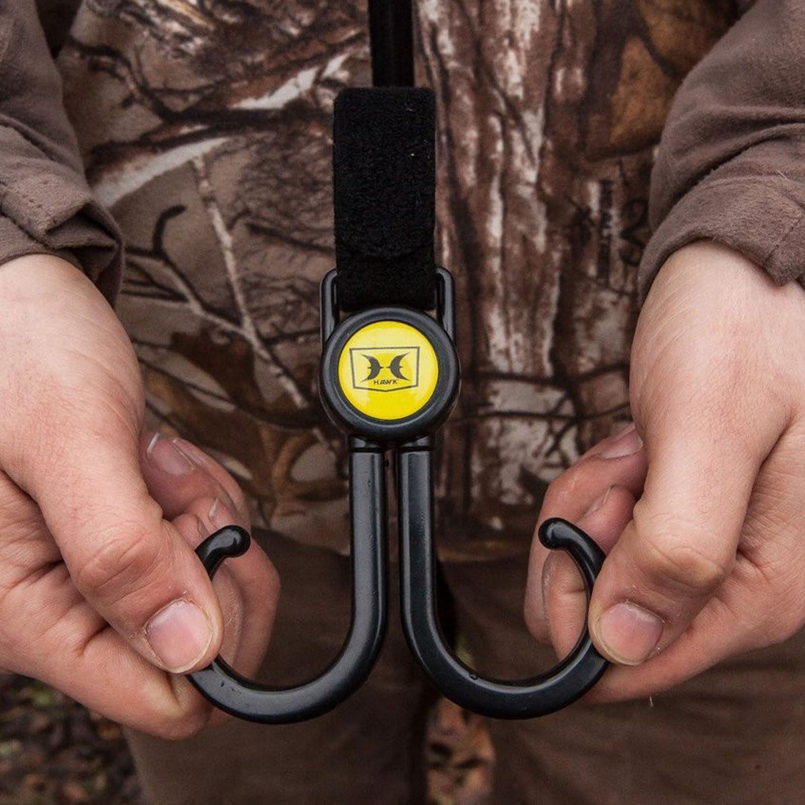 Hawk Claw adjustable straps simplify mounting on varied packs.