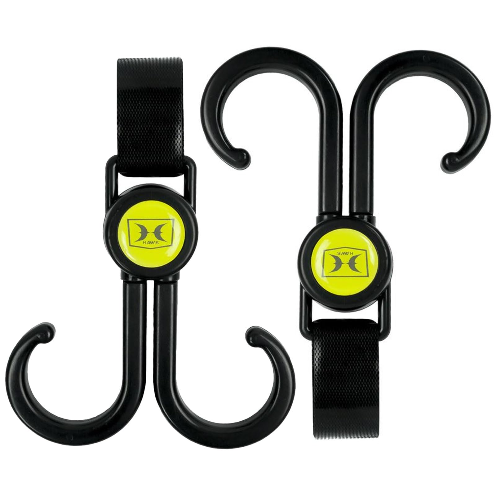 Hawk Claw Hanging Hook 2PK with dual swivels enabling flexible gear management.