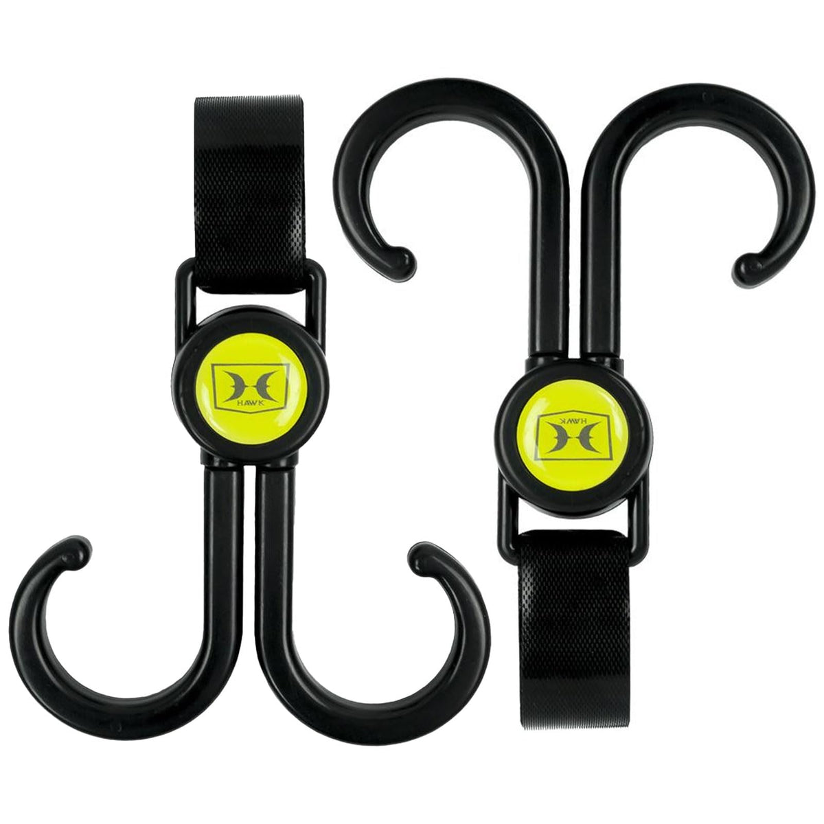 Hawk Claw Hanging Hook 2PK with dual swivels enabling flexible gear management.