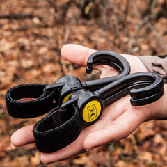 Hawk Claw hooks accommodate calls, binoculars, and rangefinders for quick access.