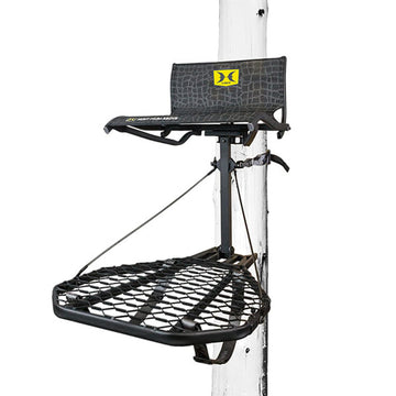 Hawk Cruzr hang-on stand with 1-piece design for quiet setup.