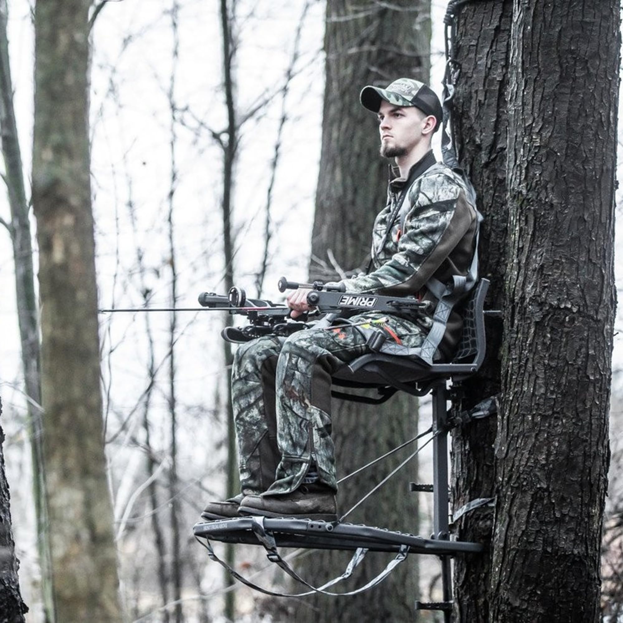 Hawk Cruzr welded 24x30 platform delivers solid stability with silent operation.