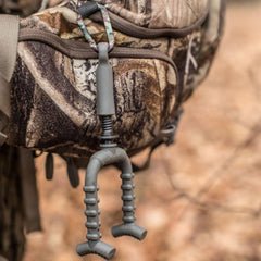Hawk Duo Tree Hook with thread protector and carabiner for easy carry.
