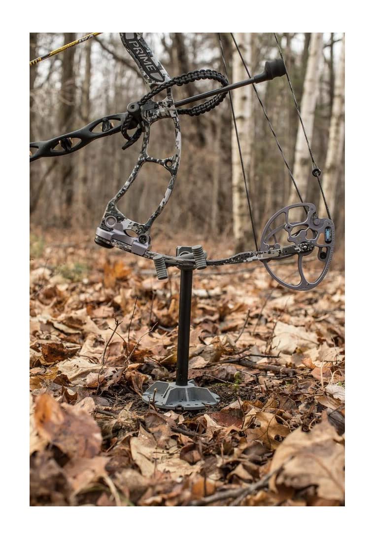 Hawk Earth Anchor Bow Holder securely supports bows up to 8.5 pounds.