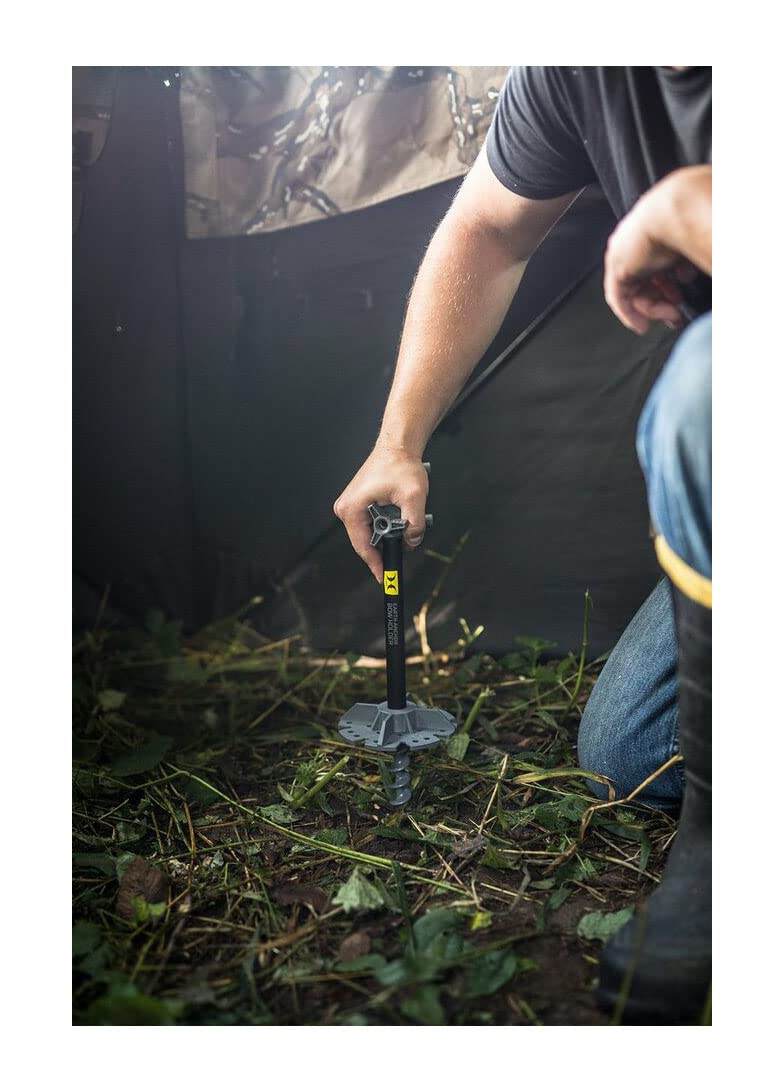 Hawk Earth Anchor Bow Holder stays portable for effortless ground blind setups.