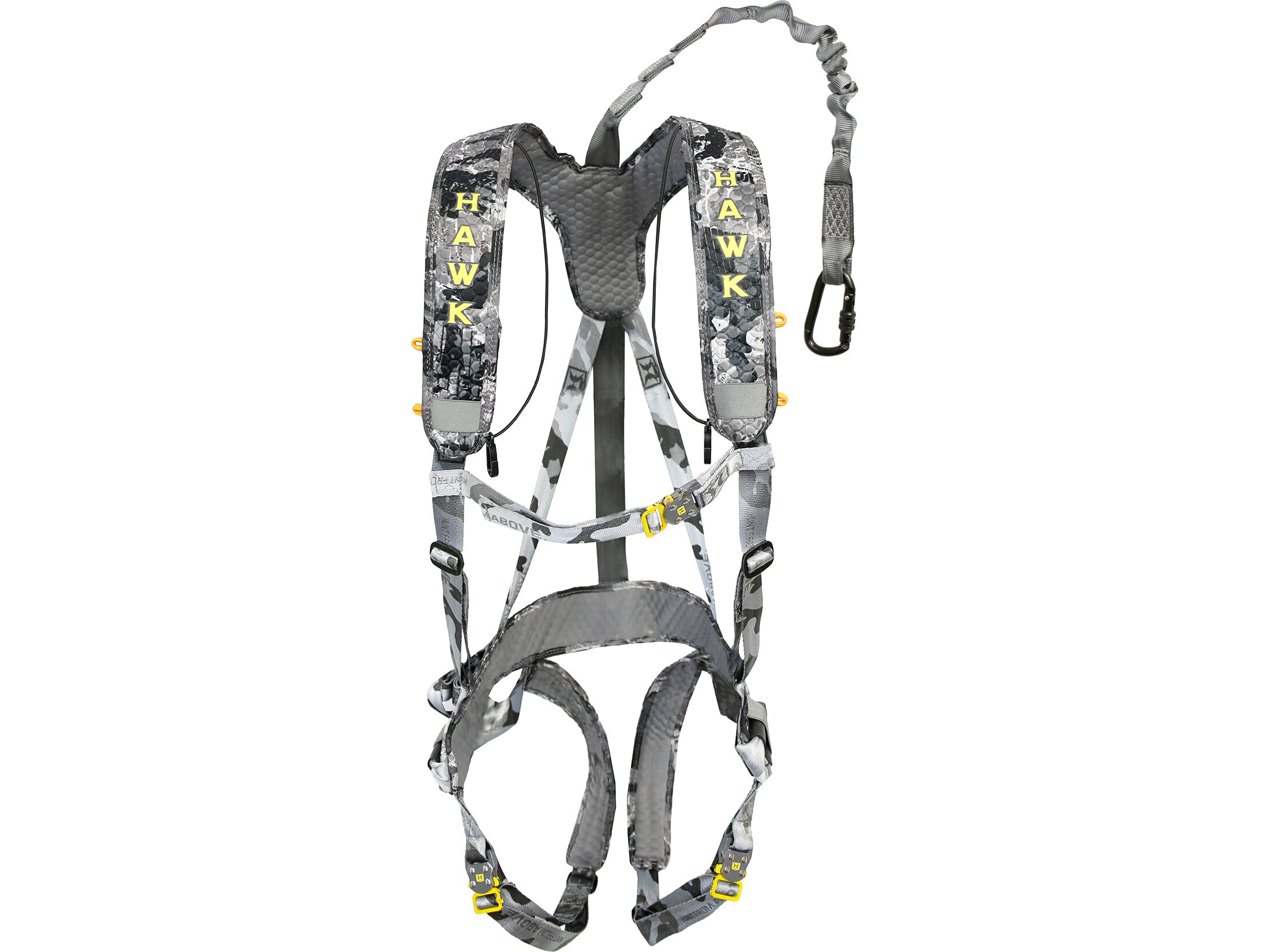 Hawk Elevate Lite harness with forest setup showcasing comfortable, secure fit.