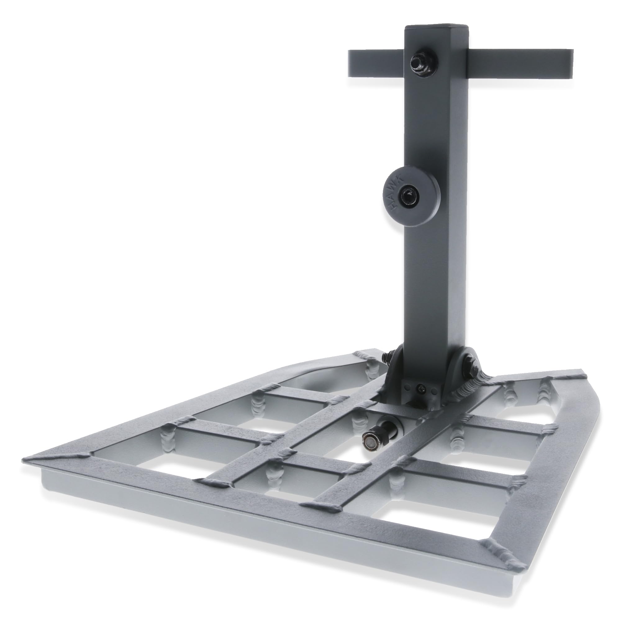 Hawk full platform stand with silent strap attachment for quiet, stable deer hunting