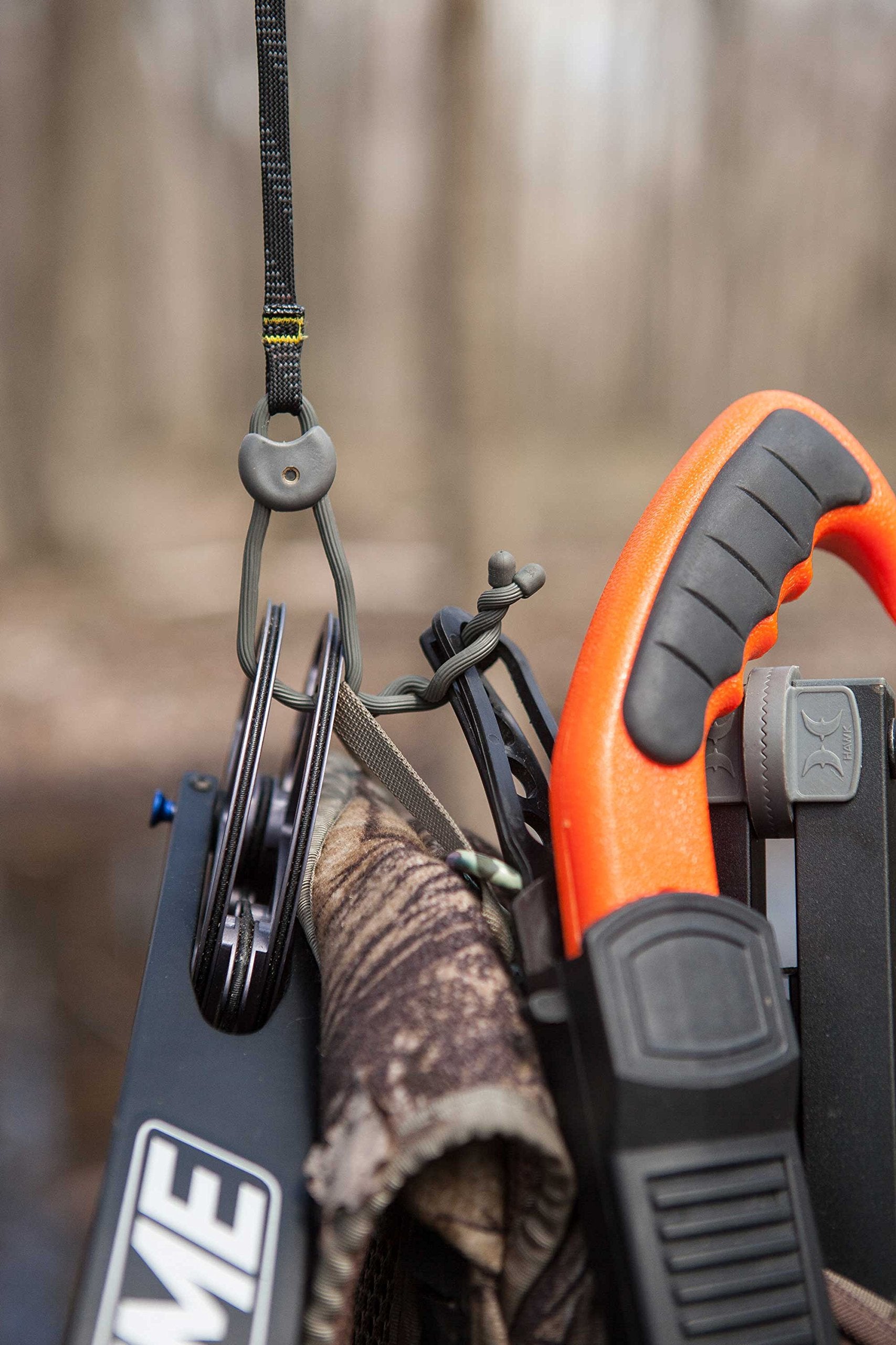 Geartie Technology twist tie system on Hawk rope