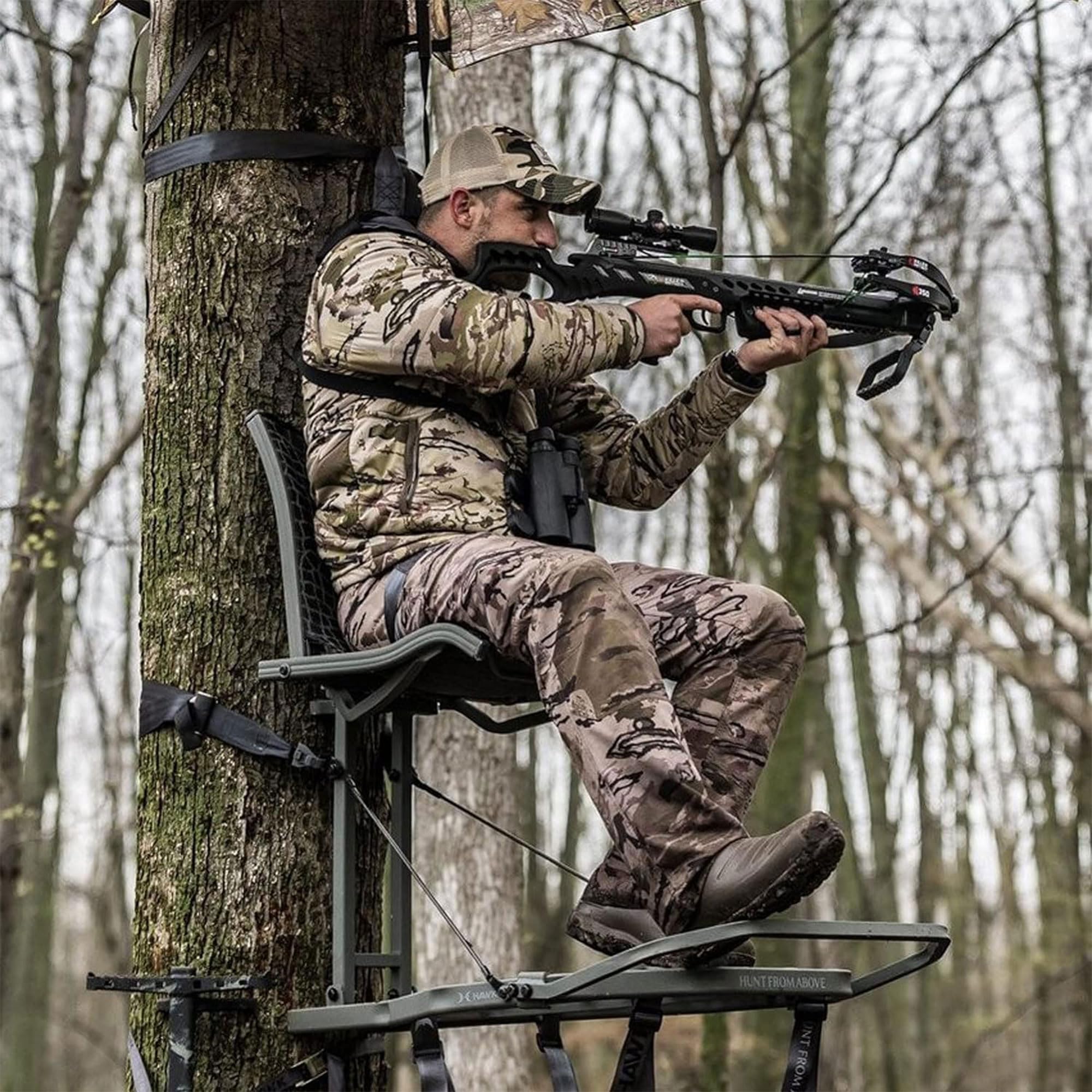 Hawk Helium Kickback XL seat delivers zero-pressure comfort during long waits.