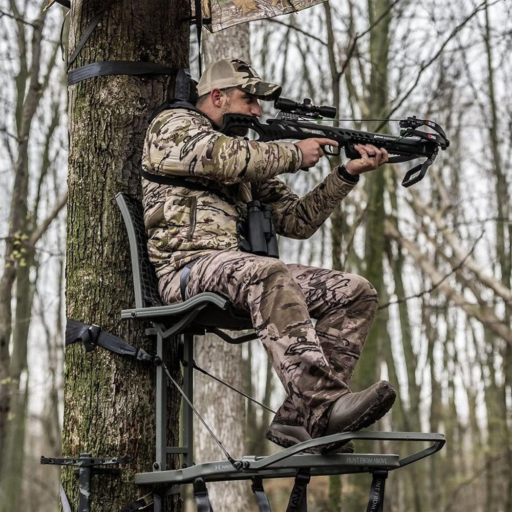 Hawk Helium Kickback XL seat delivers zero-pressure comfort during long waits.