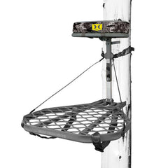 Hawk Helium XL Hang-On platform offers stable, wide hunting surface for steady hunts.