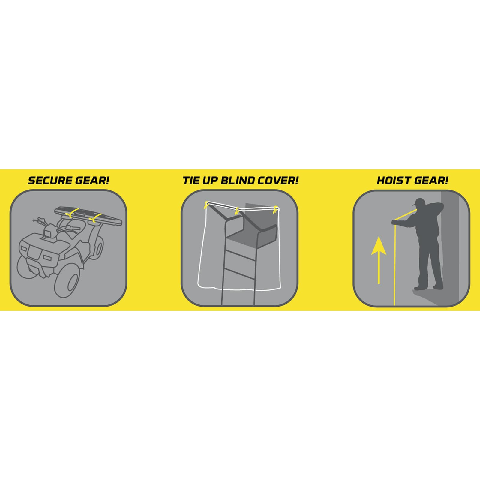 Hawk Sportsman's rubber steel wire securing blinds and gear