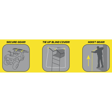 Hawk Sportsman's rubber steel wire securing blinds and gear