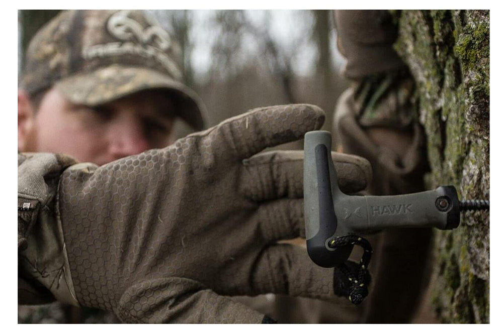 Hawk Jab Handle Tree Hook tough rubber shell grips quietly hang gear