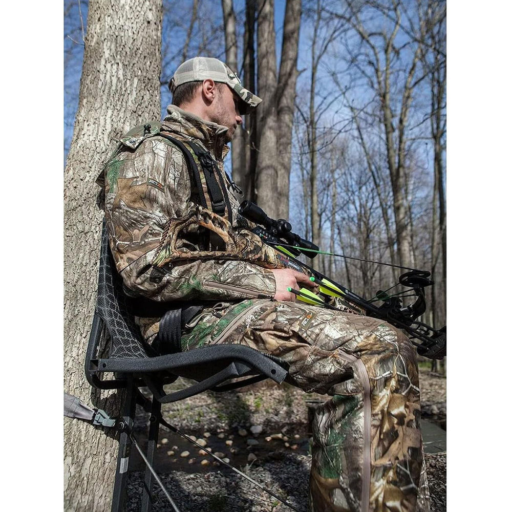 Hawk KickBack LVL backrest supports all-day comfort during hunts