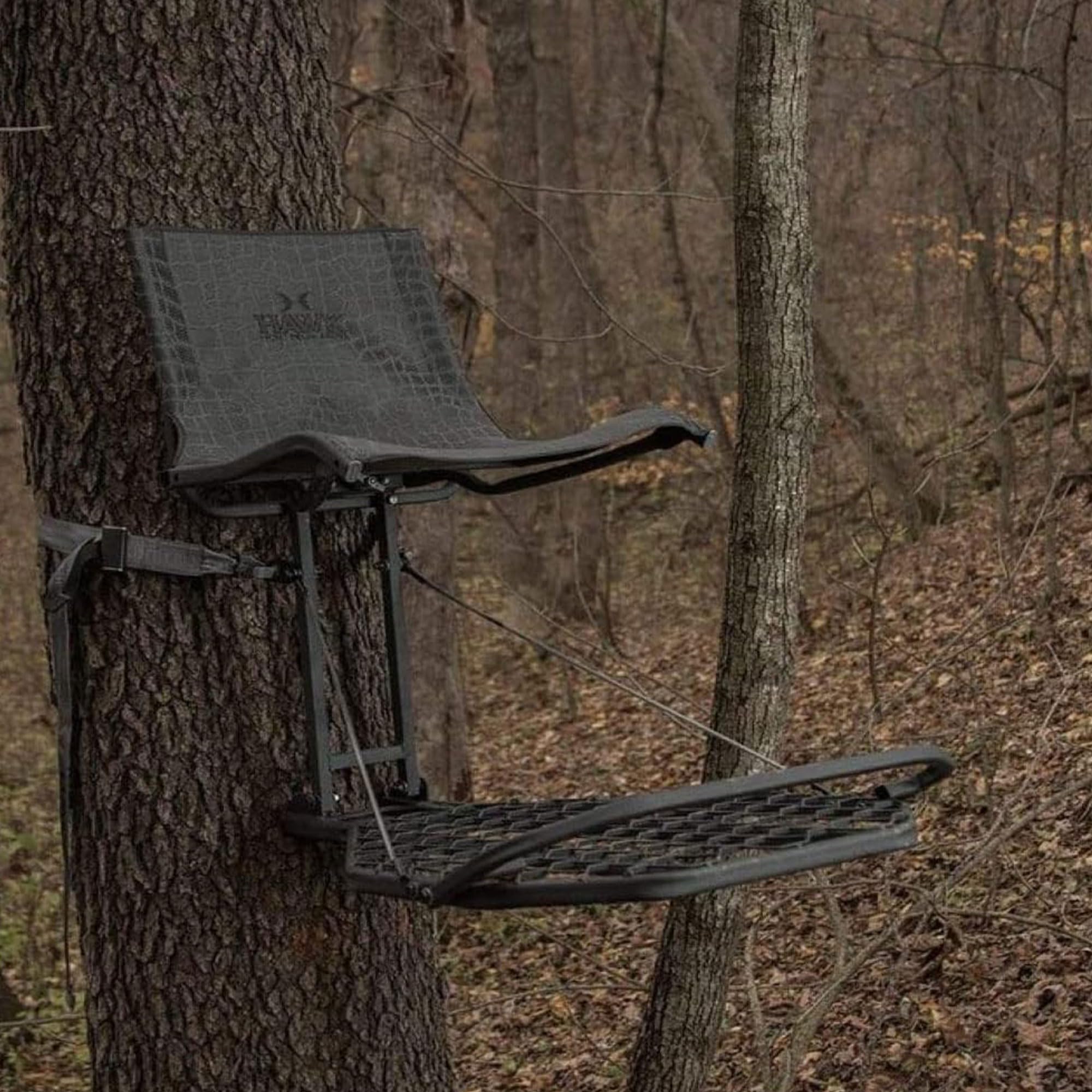Hawk KickBack LVL heavy-duty cables support a sturdy platform