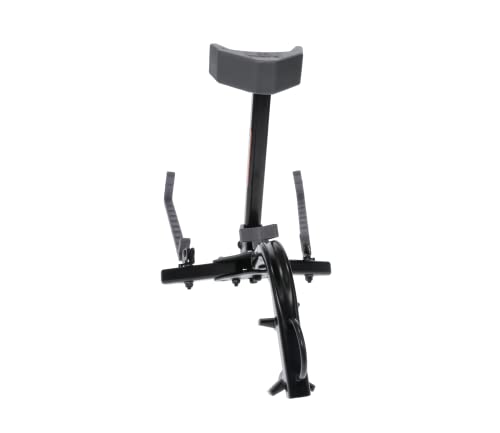 Hawk Kwik-Grab Crossbow Stand attached to a treestand with U-bolt.
